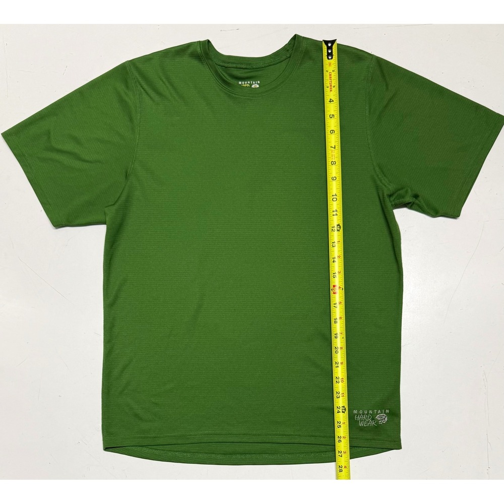 Mountain Hardwear Mens Green Performance T-Shirt Short Sleeve Hiking Large